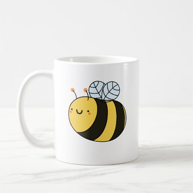 Mug Cute Kawaii Bumble Bee (Gauche)