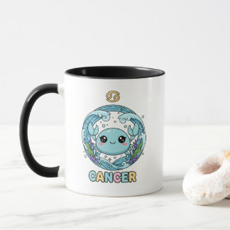Mug Cute Kawaii Cancer Zodiac Sign