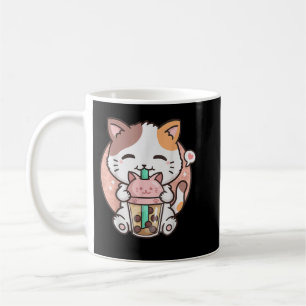 Mug Cute Kawaii Chat Boba Bubble Thé Lait Anime Neko K