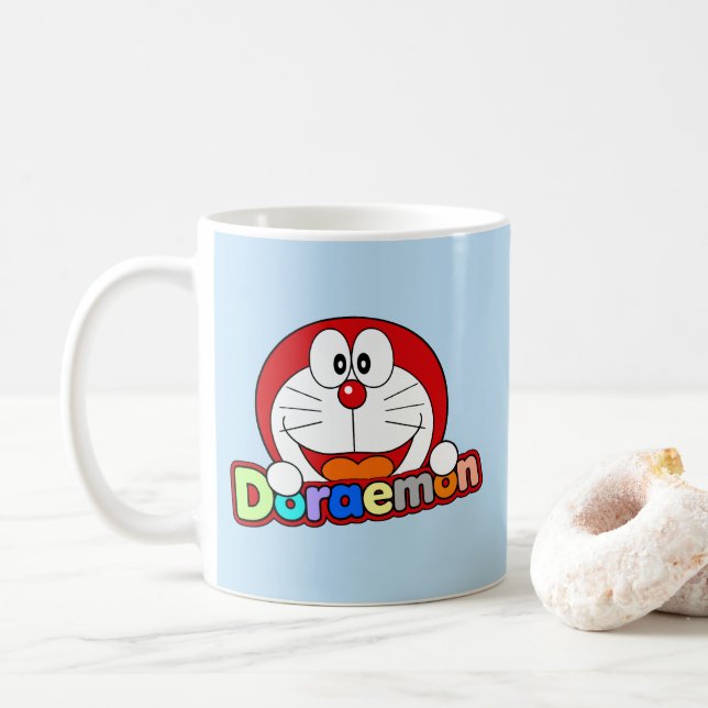 Mug Cute Kawaii Doraemon Anime (Avec donut)