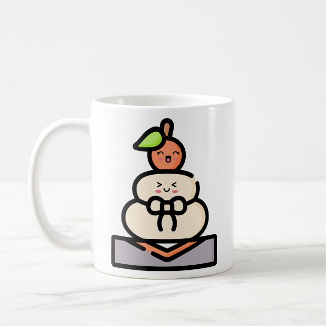 Mug Cute Kawaii Kagami Mochi (Gauche)