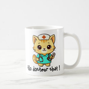 Mug Cute Kawaii Nurse Cat
