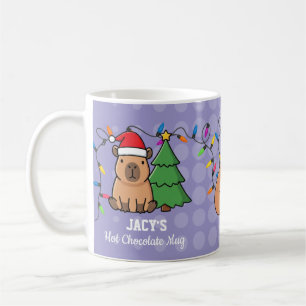 Mug Cute Kids Capybara Noël