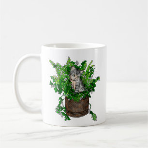 Mug Cute Kitten dans un pot de navet