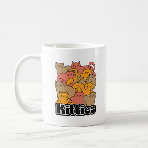Mug Cute Kitties Design - Cat Art adorable