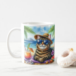 Mug Cute Kitty et Cocktail Beach Time