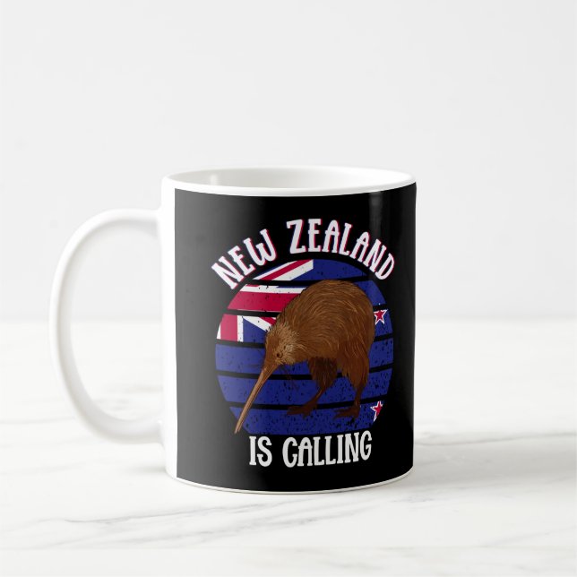 Mug Cute Kiwi Bird New Zealand Travel (Gauche)