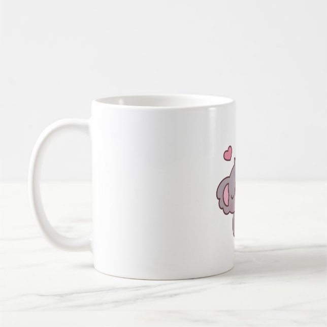 Mug Cute Koala aime Thé à bulle fraise (Gauche)