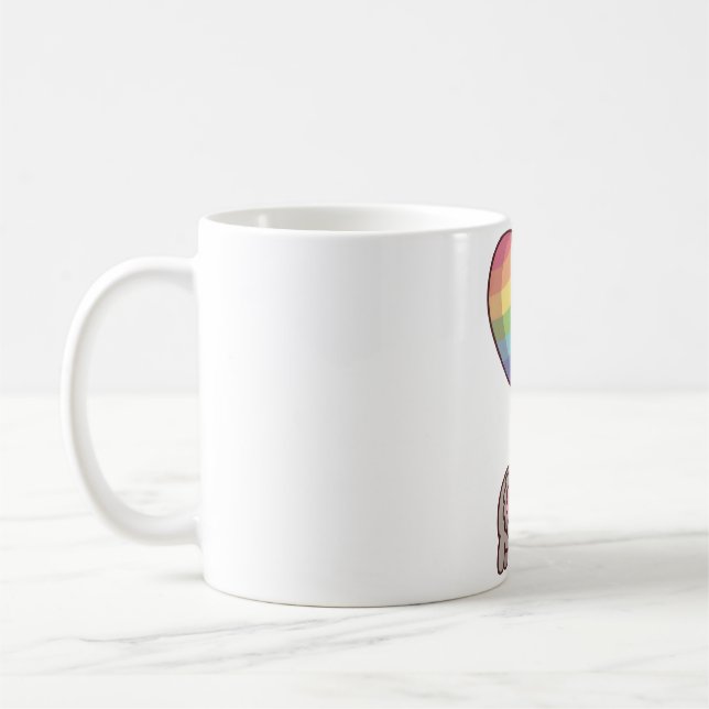 Mug Cute Koala Bear and Rainbow Balloon (Gauche)