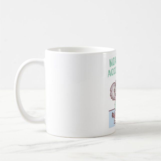Mug Cute Koala Koalafied Comptable Pun (Gauche)