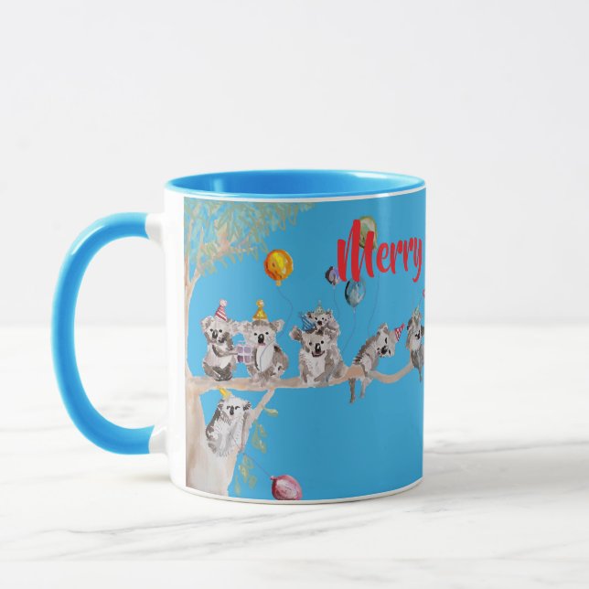 Mug Cute Koala Koalas Merry Christmas Koala-mus Girls (Gauche)