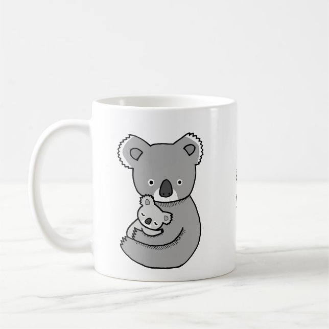 Mug Cute Koala Maman et bébé Sweet mamans cadeau de jo (Gauche)
