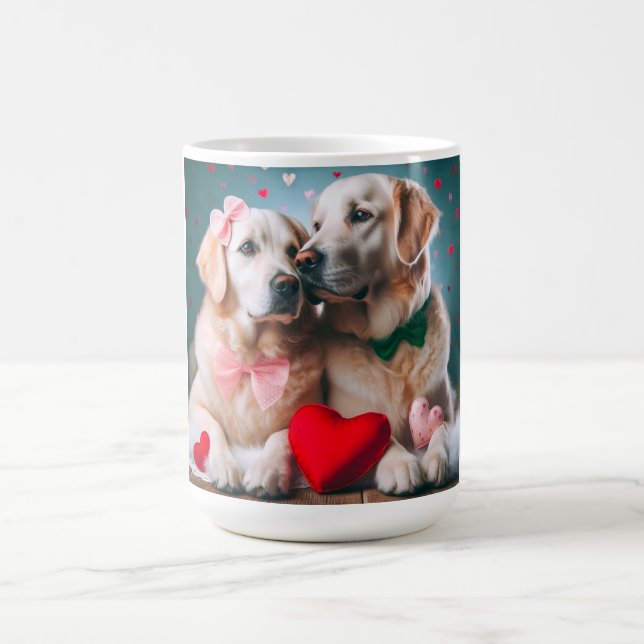 Mug Cute labrador couple valentine's day (Centre)