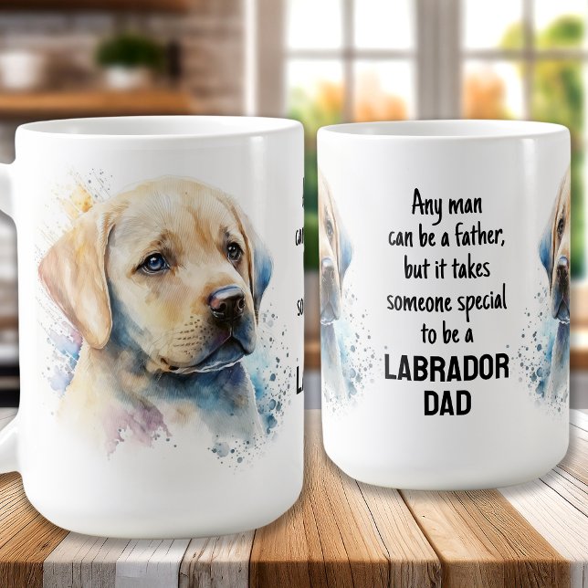 Mug Cute LABRADOR DAD Amoureux des chiens Yellow Lab C (Créateur téléchargé)