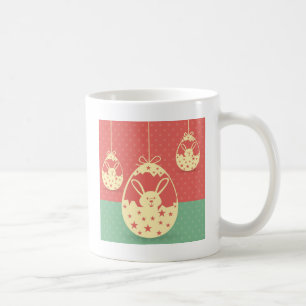 Mug Cute lapin de Pâques rétro et oeuf de Pâques