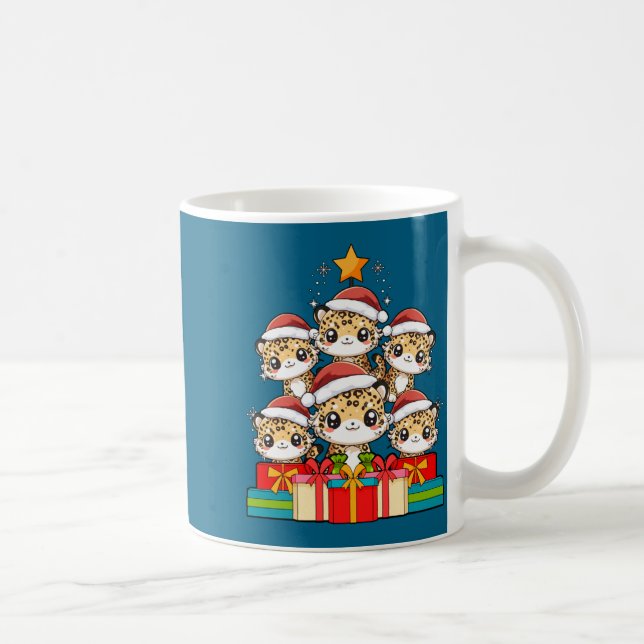 Mug Cute Leopard Gecko Le Lizard Christmas Tree Xmas H (Droite)