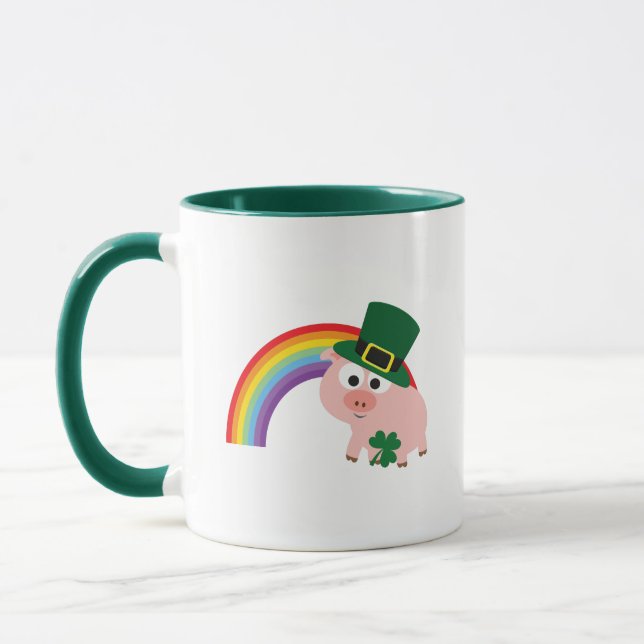 Mug Cute Leprechaun Pig (Gauche)
