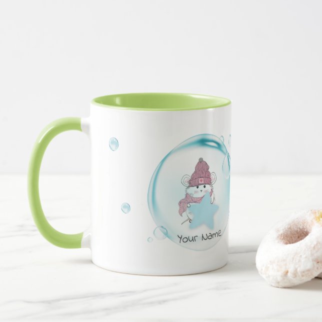 Mug Cute Little Hamster "Worry Less Live More" (Avec donut)