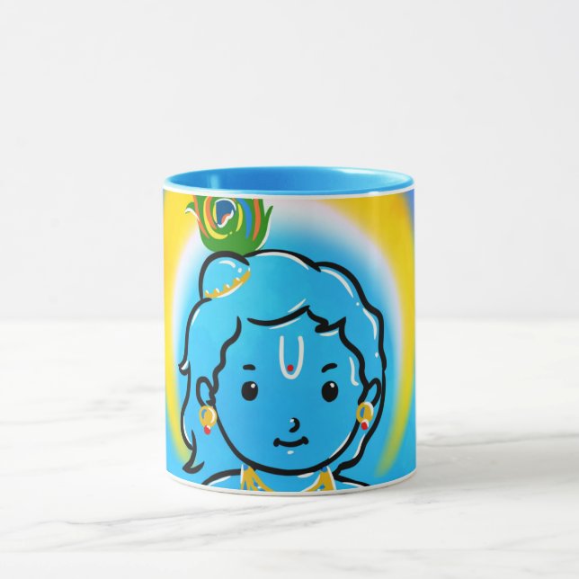 Mug Cute Little Krishna Bénédictions Art (Centre)