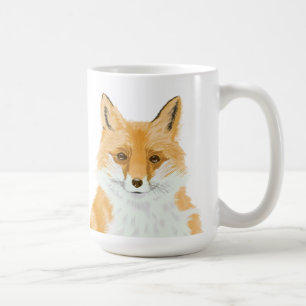 Mug Cute Little Red Fox - transparent.