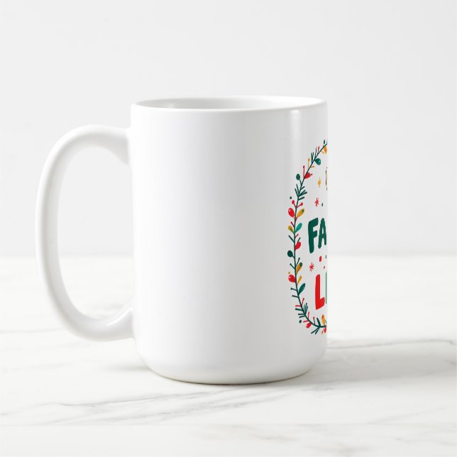 Mug Cute Llama Christmas Design – "FÁ LA LAMA" Holiday (Gauche)