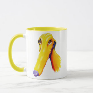 Mug Cute Long Nez Greyhound Art
