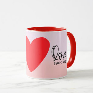 Mug Cute Love You More Valentine's Couple