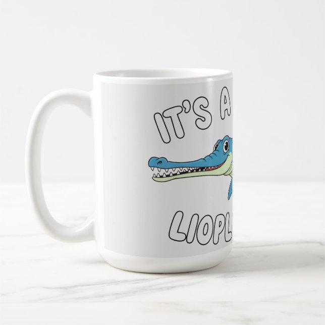 Mug Cute Magical Liopleurodon Fantasy Prehistoric Ocea (Gauche)
