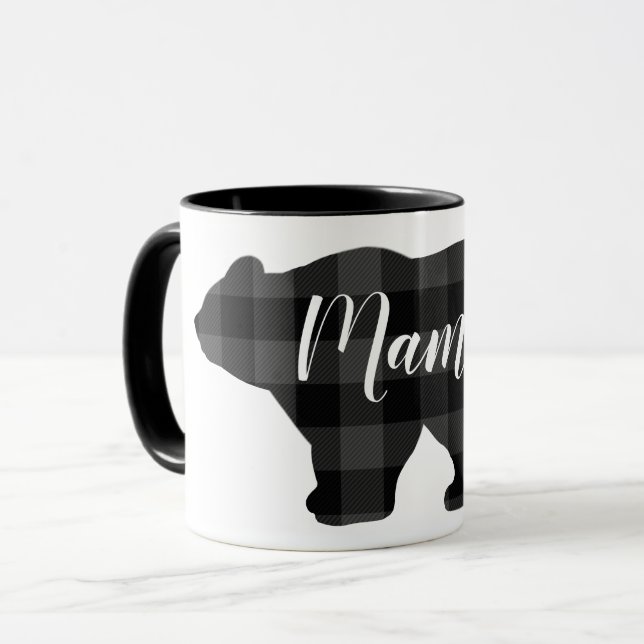 Mug Cute Mama ours design mère cadeau de jour (Devant gauche)