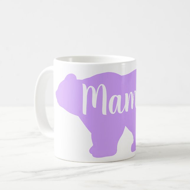 Mug Cute Mama ours design mère cadeau de jour (Devant gauche)