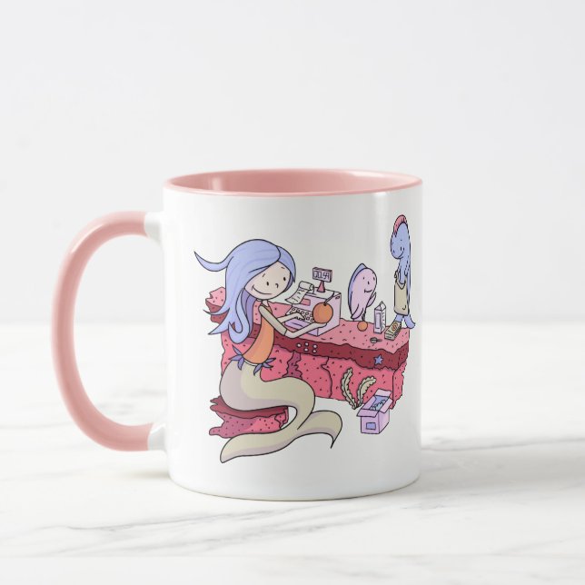 Mug Cute Mermaid Caisse personnalisée (Gauche)