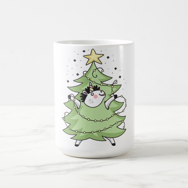 Mug Cute Merry Christmas unicorn (Centre)