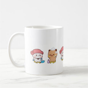 Mug Cute Mochi Peach Cat