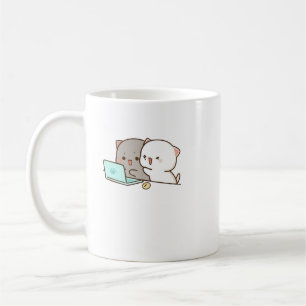 Mug Cute Mochi Peach Cat