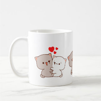 Mug Cute Mochi Peach Cat