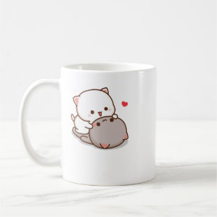 Mug Cute Mochi Peach Cat