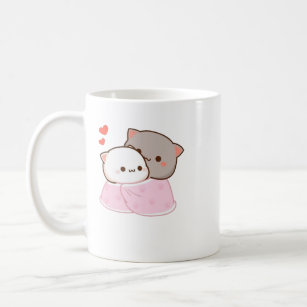 Mug Cute Mochi Peach Cat