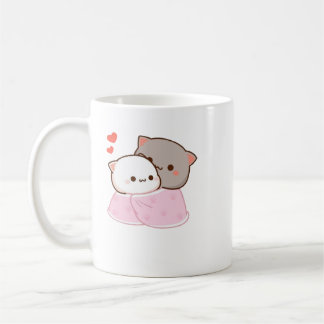 Mug Cute Mochi Peach Cat