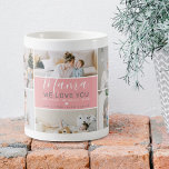 Mug Cute Modern Mama Photo Collage Cadeau<br><div class="desc">Célébrez votre maman avec notre Mug de script manuscrit 'Mama' ! Cette tasse, disponible dans une pléthore de couleurs, présente un mélange unique d'art et de sentiment, offrant un message chaleureux de vous et de vos frères et soeurs. En quelques clics, vous pouvez télécharger 10 de vos photos préférées et...</div>