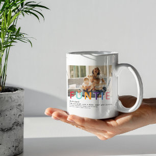 Mug Cute Moderne Funtie Tyopgraphie Photo Tante Noël