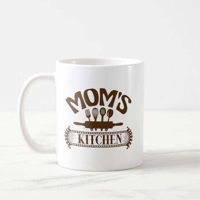 Mug Cute Mom's cuisine art word  (Gauche)