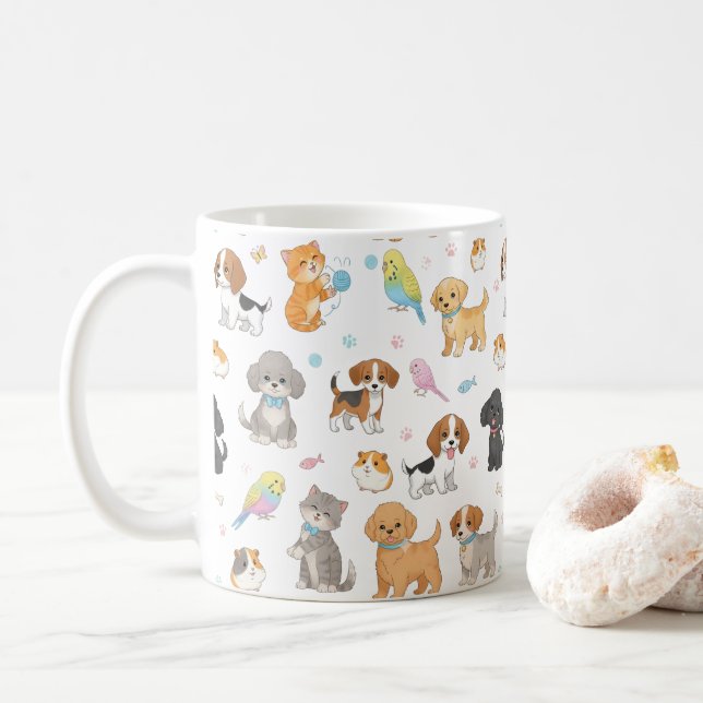 Mug Cute Motif animal (Avec donut)