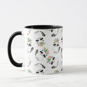 Mug Cute Motif Raccoons