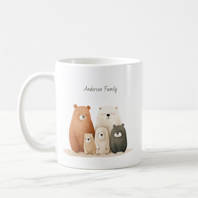 Mug Cute Musique d'ours (Gauche)