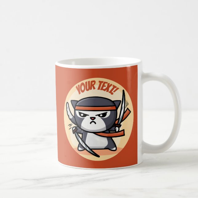 Mug Cute Ninja Cat (Droite)
