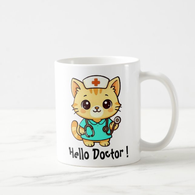 Mug Cute Nurse Cat (Droite)