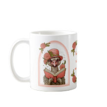 Cute Orange Ostrich Lire un livre Illustration