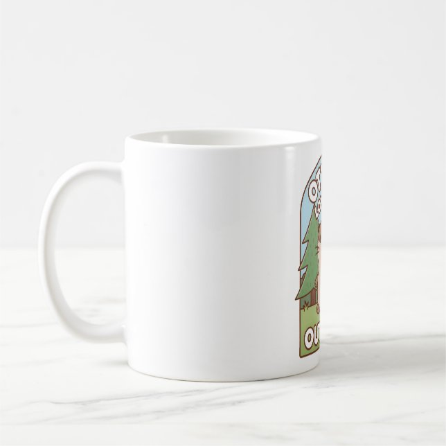 Mug Cute Otter Otterly Aimer Le Pun Randonnée Extérieu (Gauche)