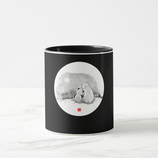 Mug Cute Panda Et Amoureux des animaux Ours Polaire (Centre)