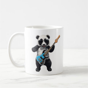 Mug Cute Panda Jouer Guitare, Musique Panda Amateurs